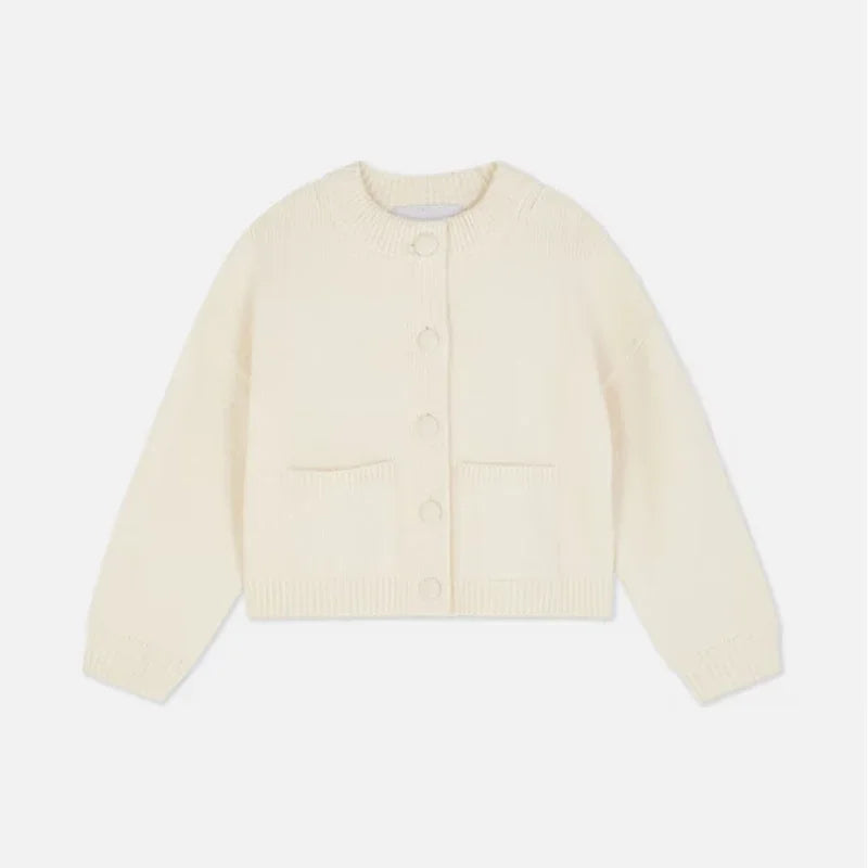 Classic Knit Cardigan with Pockets