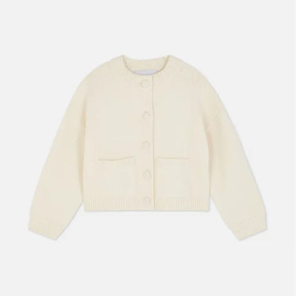 Classic Knit Cardigan with Pockets