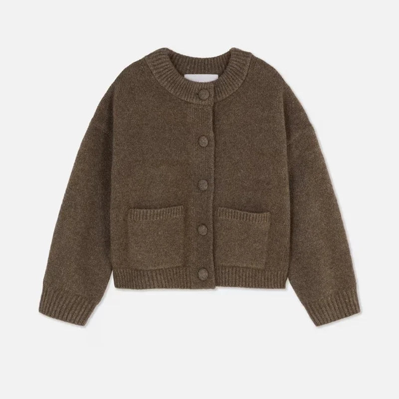 Classic Knit Cardigan with Pockets