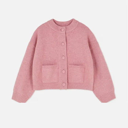 Classic Knit Cardigan with Pockets