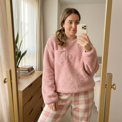 Cozy Check Fleece Pyjama Set